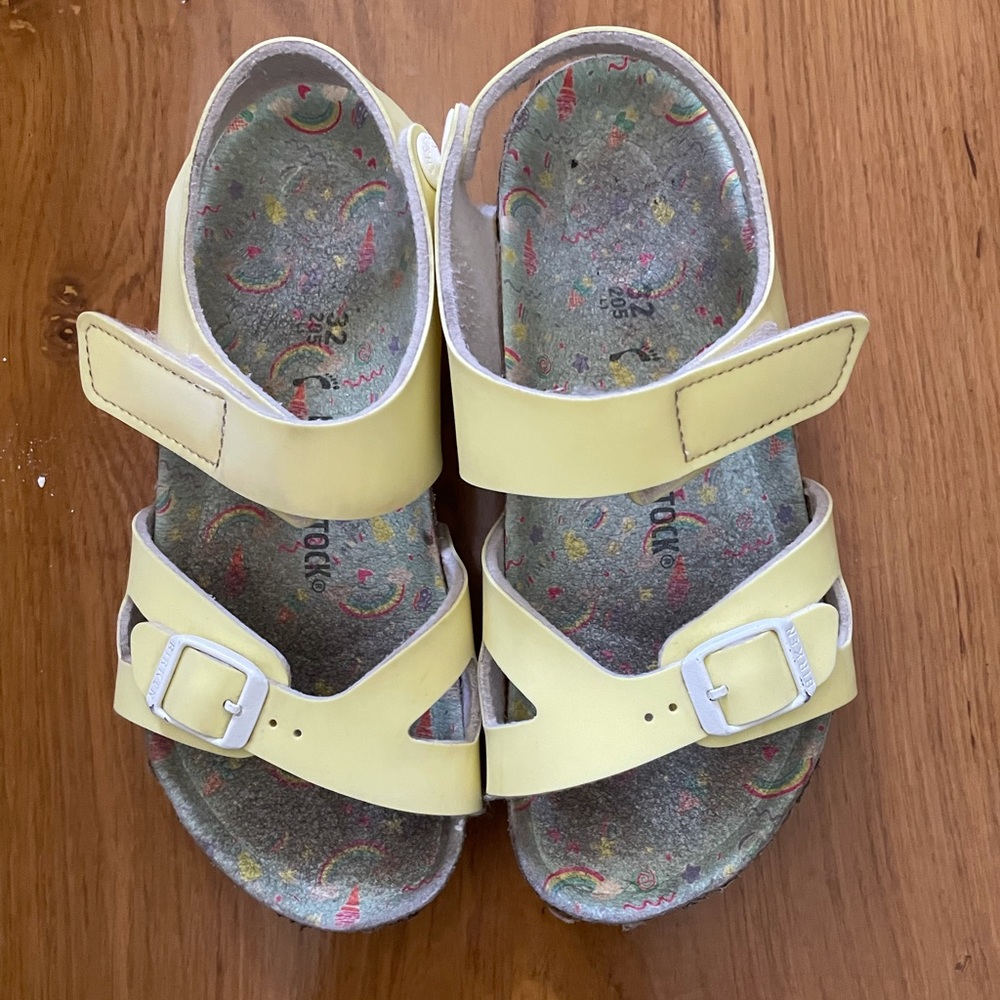 Adorable Birkenstock sandals for kids.